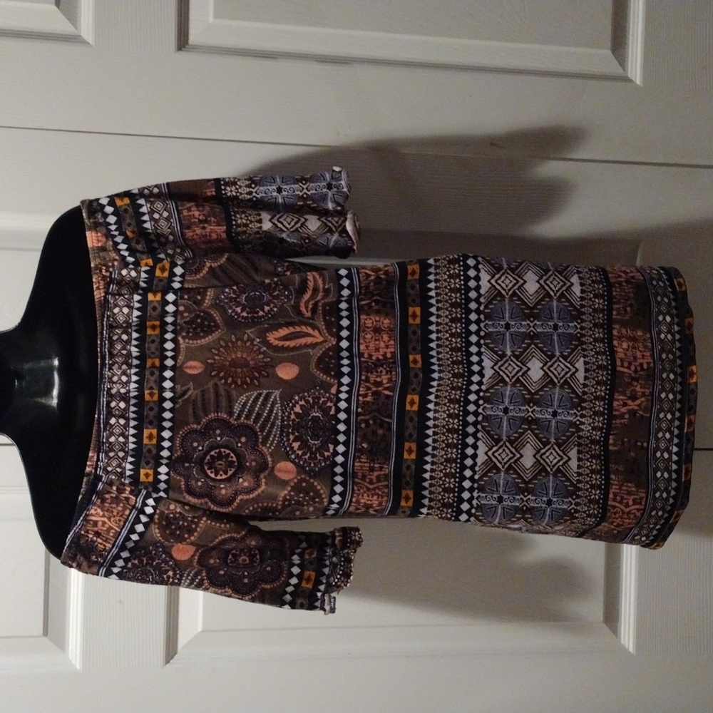 WINWIN TRIBAL TUNIC TOP SZ S-M - Picture 3 of 5